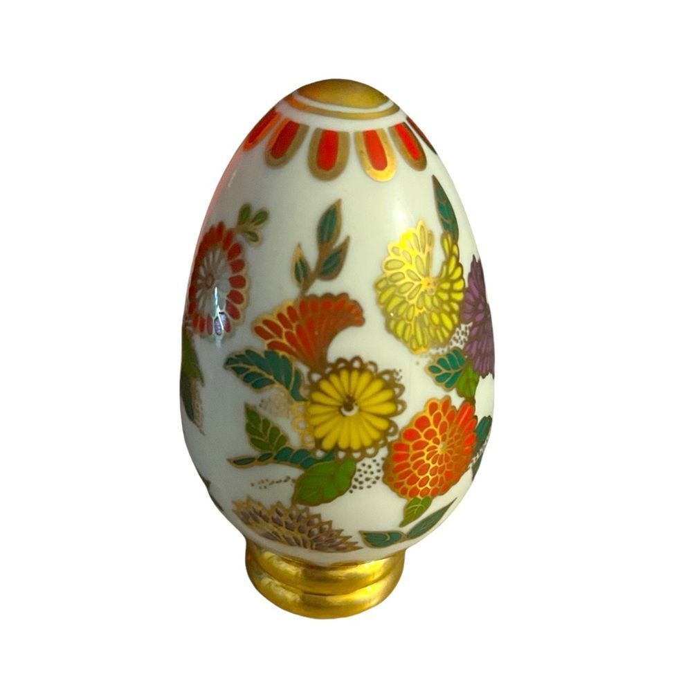 Vintage Franklin Mint 1988 Satsuma Collectible Porcelain Faberge Egg